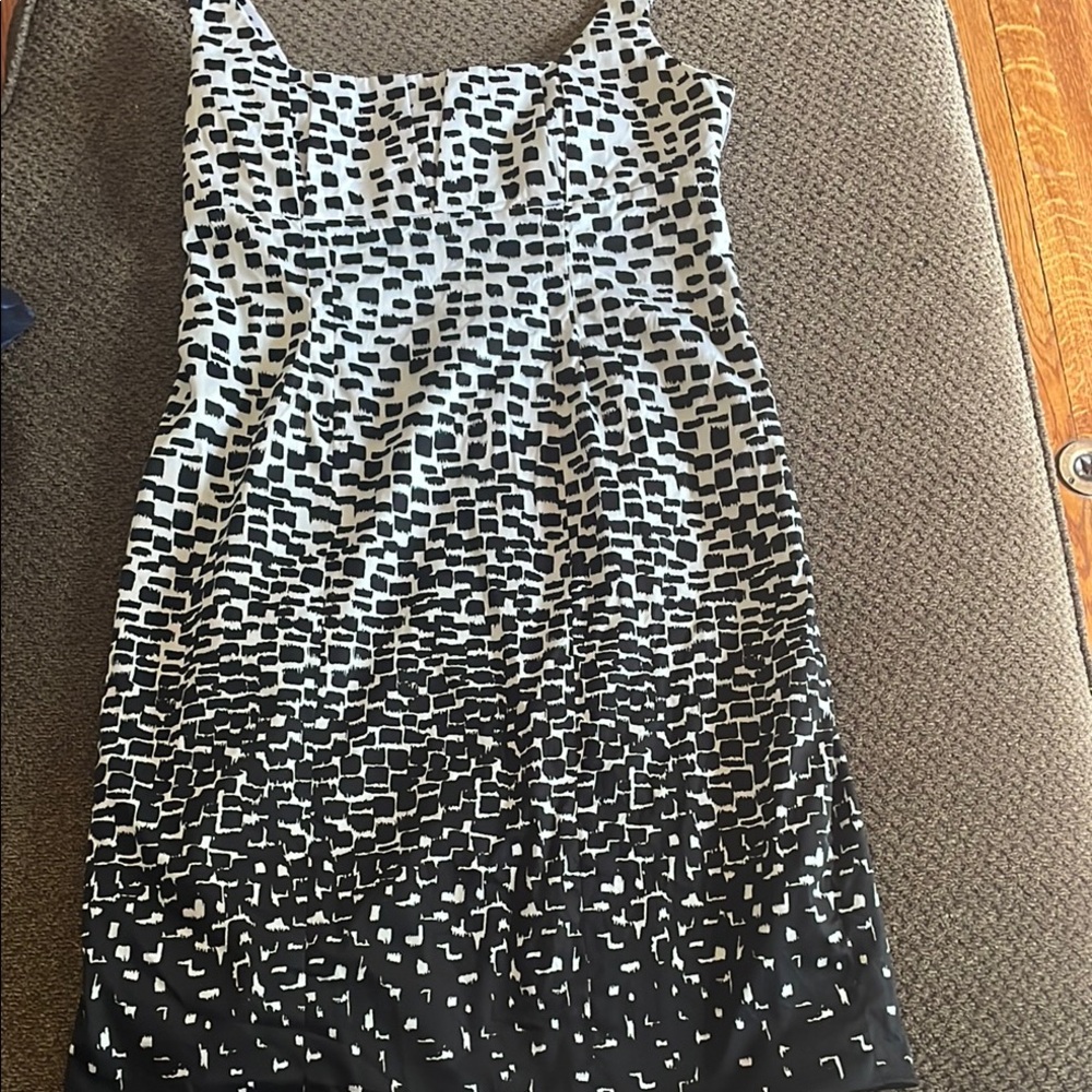 Calvin Klein Monochrome Patterned Midi Dress